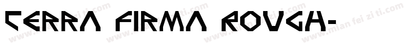 Terra Firma Rough字体转换